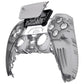 eXtremeRate Replacement Front Housing Shell with Touchpad Compatible with PS5 Controller BDM-010/020/030/040/050/060 - Clear Black