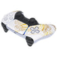 eXtremeRate Replacement Front Housing Shell with Touchpad Compatible with PS5 Controller BDM-010/020/030/040/050/060 - The Great GOLDEN Wave Off Kanagawa - White