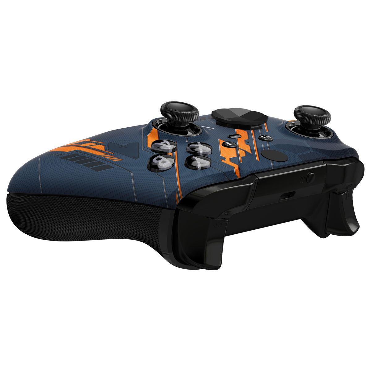eXtremeRate Replacement Front Housing Shell Case with Accent Rings for Xbox One Elite Series 2 & Elite 2 Core Controller (Model 1797) - Glow in Dark Mecha - Yellow