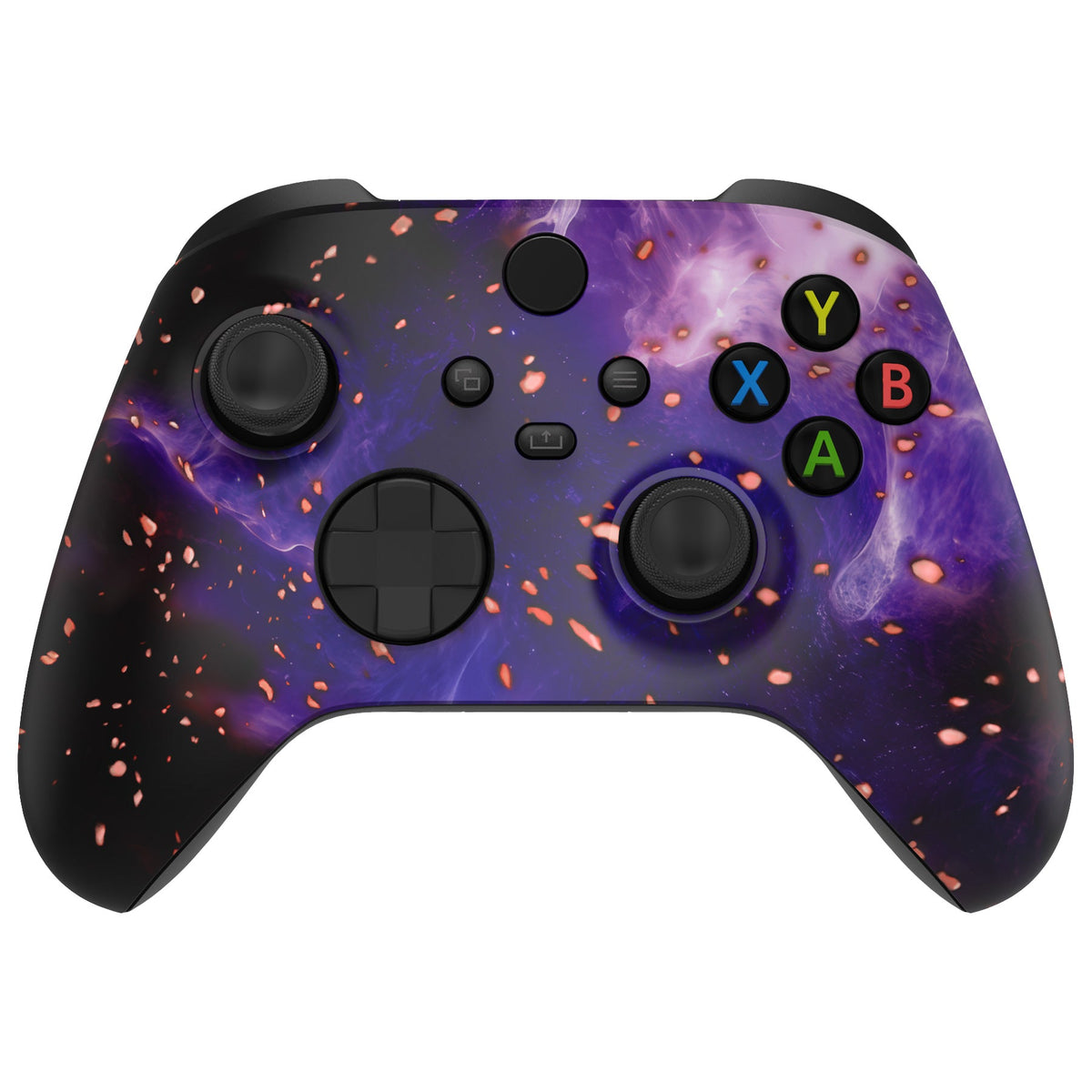 eXtremeRate Replacement Front Housing Shell for Xbox Series X & S Controller - Glow in Dark - Cosmic Camo eXtremeRate