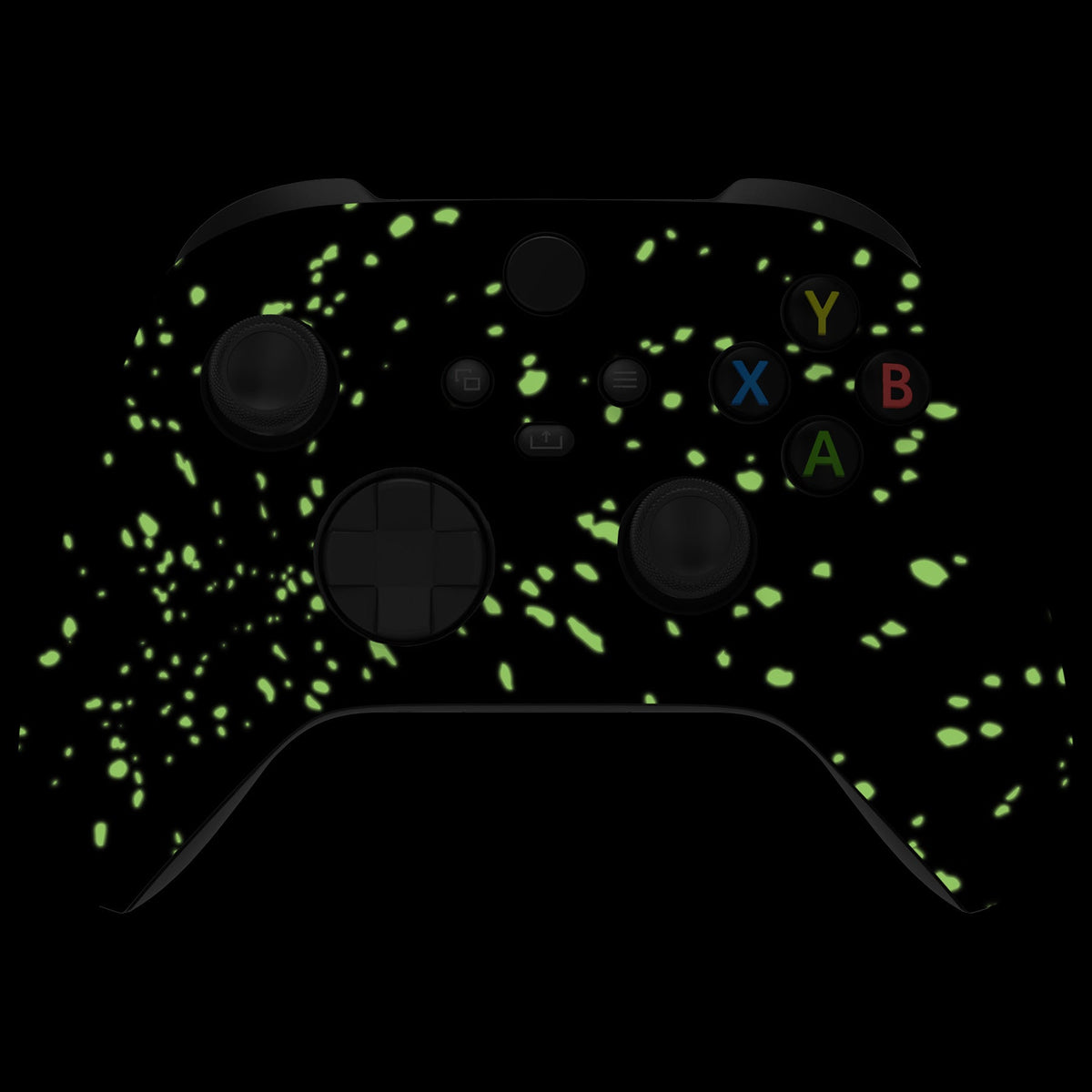 eXtremeRate Replacement Front Housing Shell for Xbox Series X & S Controller - Glow in Dark - Cosmic Camo eXtremeRate