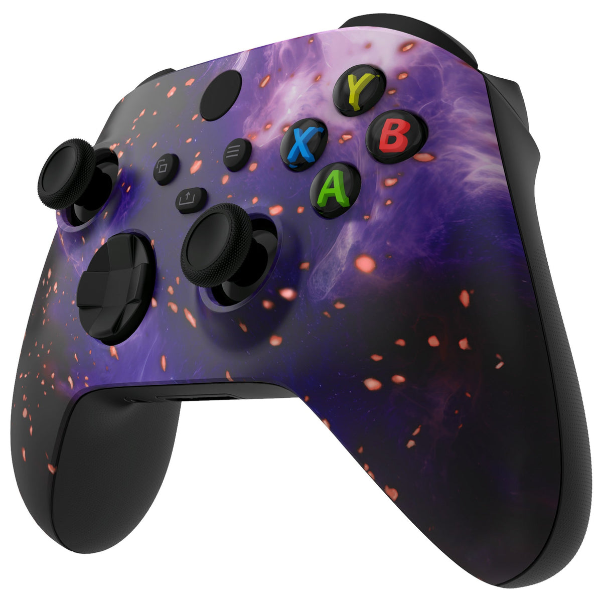 eXtremeRate Replacement Front Housing Shell for Xbox Series X & S Controller - Glow in Dark - Cosmic Camo eXtremeRate