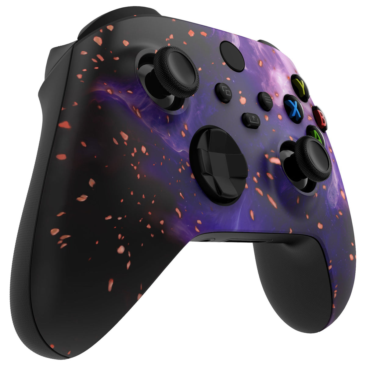 eXtremeRate Replacement Front Housing Shell for Xbox Series X & S Controller - Glow in Dark - Cosmic Camo eXtremeRate