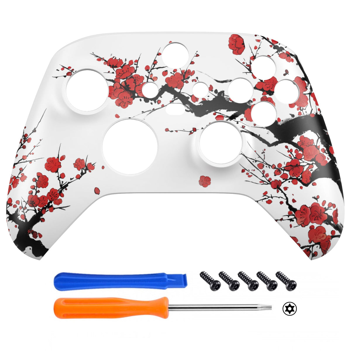 eXtremeRate Replacement Front Housing Shell for Xbox Series X & S Controller - Winter Blossom eXtremeRate