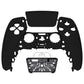 eXtremeRate Replacement Front Housing Shell with Touchpad Compatible with PS5 Controller BDM-010/020/030/040/050/060 - Black