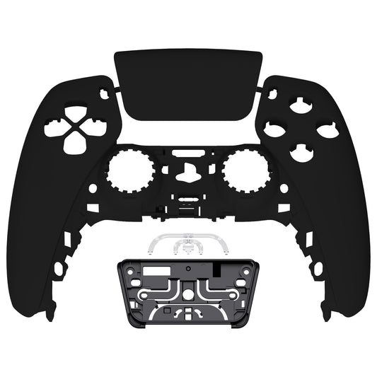 eXtremeRate Replacement Front Housing Shell with Touchpad Compatible with PS5 Controller BDM-010/020/030/040/050/060 - Black