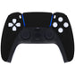 eXtremeRate Replacement Front Housing Shell with Touchpad Compatible with PS5 Controller BDM-010/020/030/040/050/060 - Black