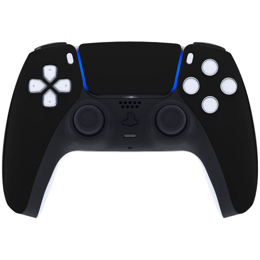 eXtremeRate Replacement Front Housing Shell with Touchpad Compatible with PS5 Controller BDM-010/020/030/040/050/060 - Black