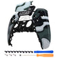 eXtremeRate Replacement Front Housing Shell with Touchpad Compatible with PS5 Controller BDM-010/020/030/040/050 - Black White Camouflage