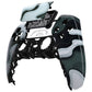 eXtremeRate Replacement Front Housing Shell with Touchpad Compatible with PS5 Controller BDM-010/020/030/040/050 - Black White Camouflage