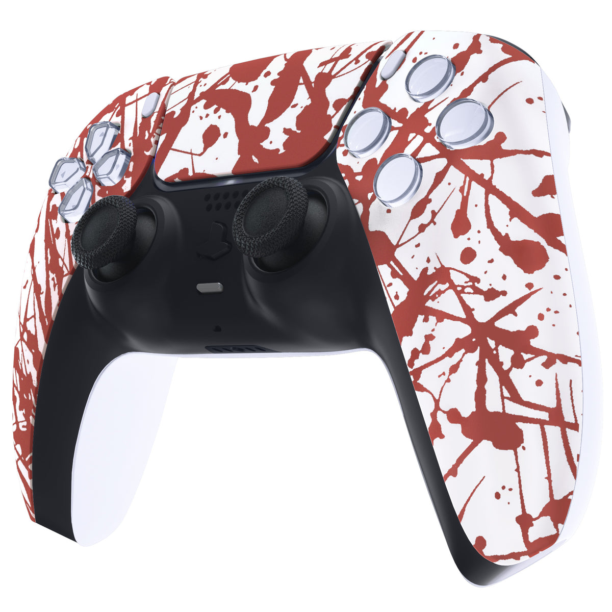 eXtremeRate Replacement Front Housing Shell with Touchpad Compatible with PS5 Controller BDM-010/020/030/040/050 - Blood
