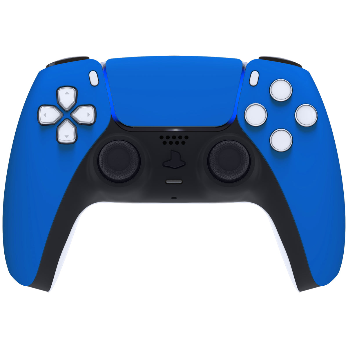 eXtremeRate Replacement Front Housing Shell with Touchpad Compatible with PS5 Controller BDM-010/020/030/040/050 - Blue