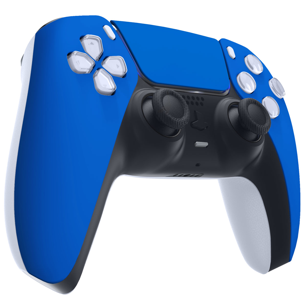eXtremeRate Replacement Front Housing Shell with Touchpad Compatible with PS5 Controller BDM-010/020/030/040/050 - Blue