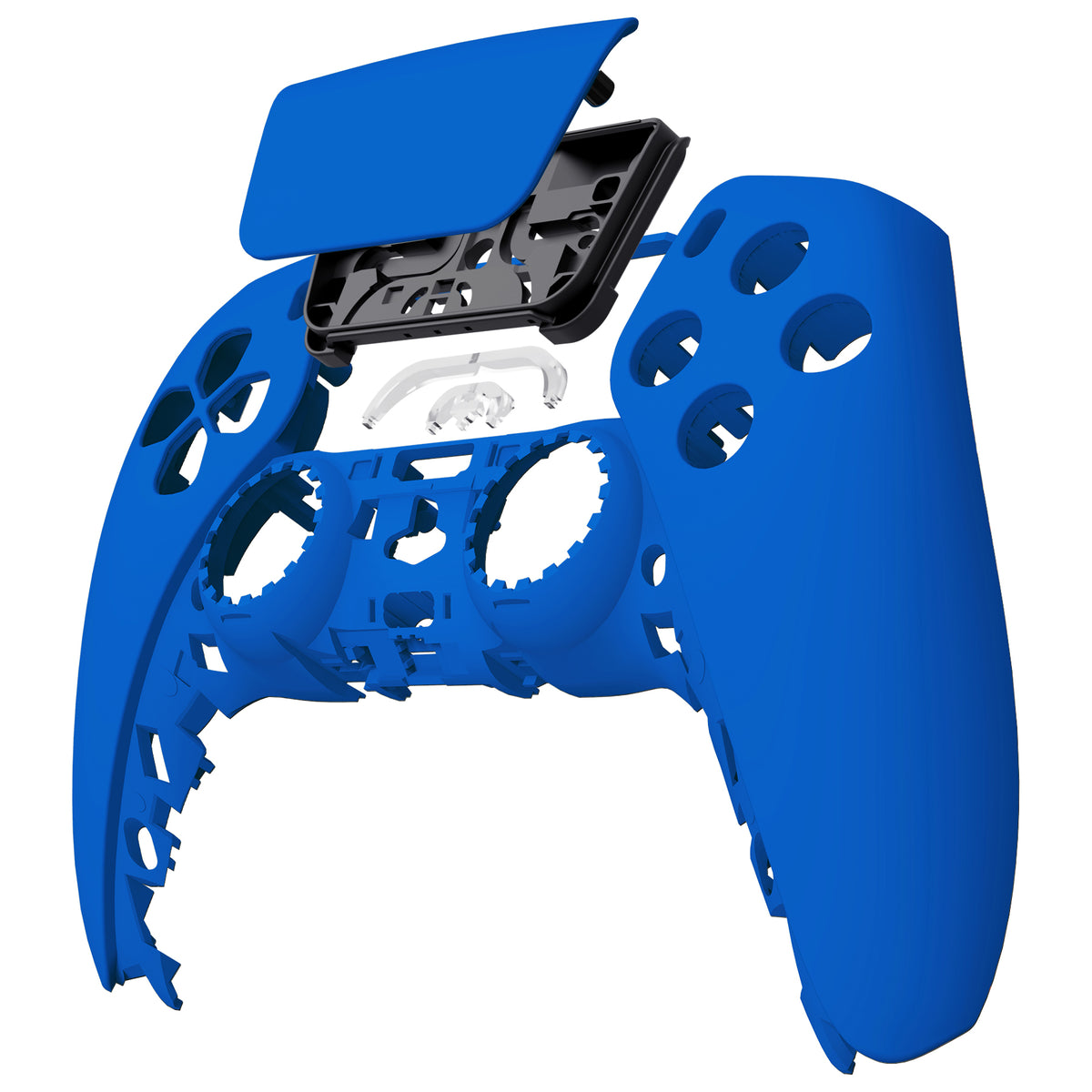 eXtremeRate Replacement Front Housing Shell with Touchpad Compatible with PS5 Controller BDM-010/020/030/040/050 - Blue