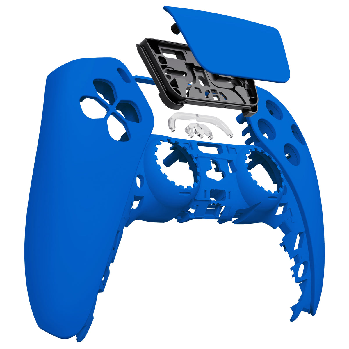 eXtremeRate Replacement Front Housing Shell with Touchpad Compatible with PS5 Controller BDM-010/020/030/040/050 - Blue