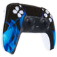 eXtremeRate Replacement Front Housing Shell with Touchpad Compatible with PS5 Controller BDM-010/020/030/040/050/060 - Blue Flame