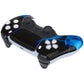eXtremeRate Replacement Front Housing Shell with Touchpad Compatible with PS5 Controller BDM-010/020/030/040/050/060 - Blue Flame