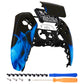 eXtremeRate Replacement Front Housing Shell with Touchpad Compatible with PS5 Controller BDM-010/020/030/040/050/060 - Blue Flame