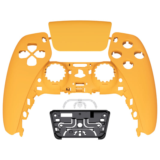 eXtremeRate Replacement Front Housing Shell with Touchpad Compatible with PS5 Controller BDM-010/020/030/040/050 - Caution Yellow