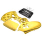eXtremeRate Replacement Front Housing Shell with Touchpad Compatible with PS5 Controller BDM-010/020/030/040/050/060 - Chrome Gold