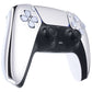 eXtremeRate Replacement Front Housing Shell with Touchpad Compatible with PS5 Controller BDM-010/020/030/040/050 - Chrome Silver