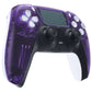 eXtremeRate Replacement Front Housing Shell with Touchpad Compatible with PS5 Controller BDM-010/020/030/040/050 - Clear Atomic Purple