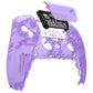 eXtremeRate Replacement Front Housing Shell with Touchpad Compatible with PS5 Controller BDM-010/020/030/040/050 - Clear Atomic Purple