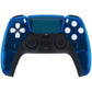 eXtremeRate Replacement Front Housing Shell with Touchpad Compatible with PS5 Controller BDM-010/020/030/040/050 - Clear Blue