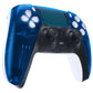 eXtremeRate Replacement Front Housing Shell with Touchpad Compatible with PS5 Controller BDM-010/020/030/040/050 - Clear Blue