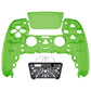 eXtremeRate Replacement Front Housing Shell with Touchpad Compatible with PS5 Controller BDM-010/020/030/040/050 - Clear Green