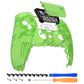 eXtremeRate Replacement Front Housing Shell with Touchpad Compatible with PS5 Controller BDM-010/020/030/040/050 - Clear Green