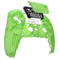 eXtremeRate Replacement Front Housing Shell with Touchpad Compatible with PS5 Controller BDM-010/020/030/040/050 - Clear Green