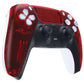 eXtremeRate Replacement Front Housing Shell with Touchpad Compatible with PS5 Controller BDM-010/020/030/040/050 - Clear Red