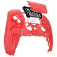eXtremeRate Replacement Front Housing Shell with Touchpad Compatible with PS5 Controller BDM-010/020/030/040/050 - Clear Red