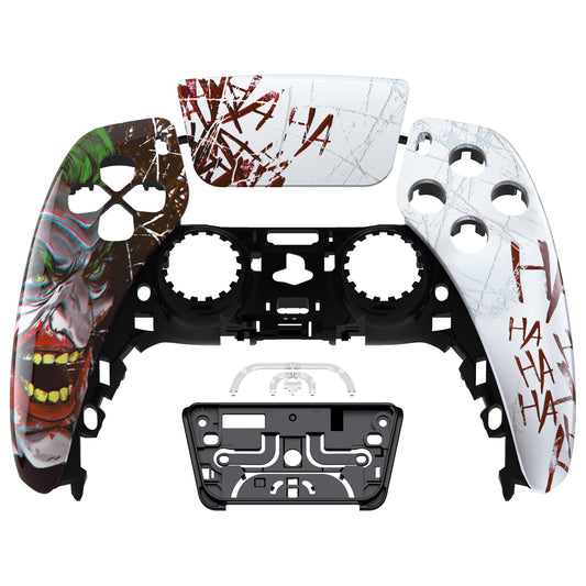 eXtremeRate Replacement Front Housing Shell with Touchpad Compatible with PS5 Controller BDM-010/020/030/040/050/060 - Clown HAHAHA