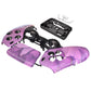 eXtremeRate Replacement Front Housing Shell with Touchpad Compatible with PS5 Controller BDM-010/020/030/040/050 - Cosmic Purple Gold Marble