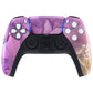 eXtremeRate Replacement Front Housing Shell with Touchpad Compatible with PS5 Controller BDM-010/020/030/040/050 - Cosmic Purple Gold Marble