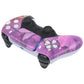 eXtremeRate Replacement Front Housing Shell with Touchpad Compatible with PS5 Controller BDM-010/020/030/040/050 - Cosmic Purple Gold Marble