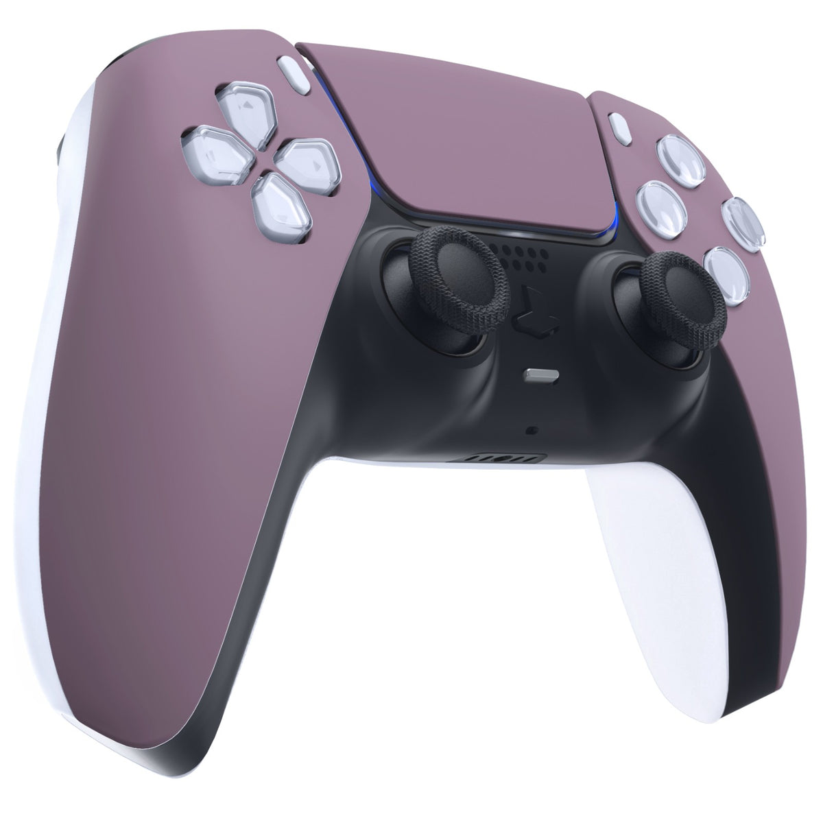 eXtremeRate Replacement Front Housing Shell with Touchpad Compatible with PS5 Controller BDM-010/020/030/040/050 - Dark Grayish Violet