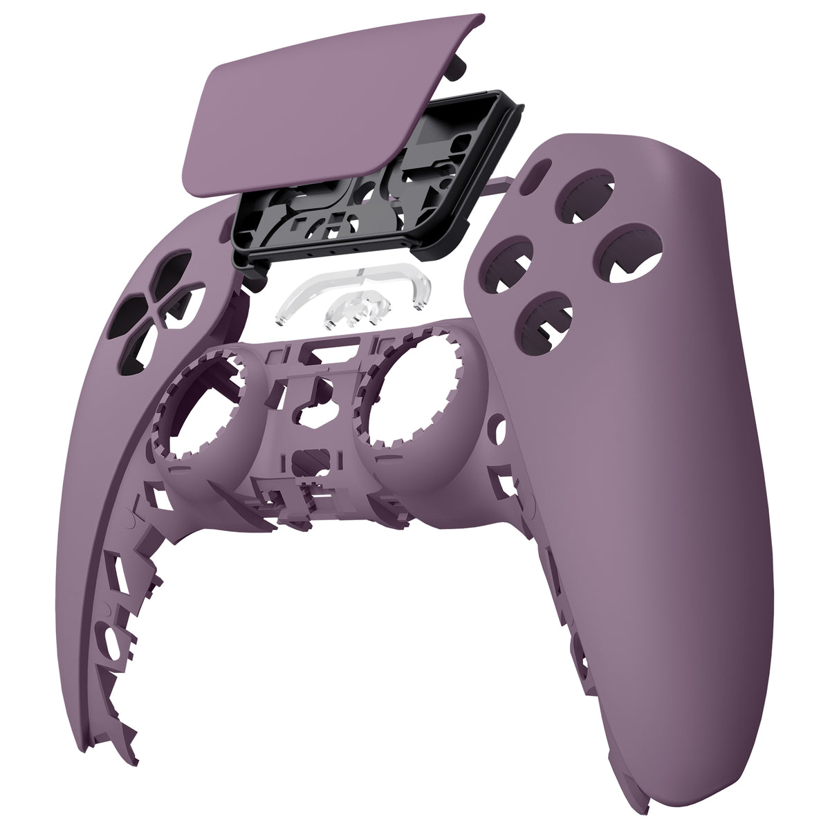 eXtremeRate Replacement Front Housing Shell with Touchpad Compatible with PS5 Controller BDM-010/020/030/040/050 - Dark Grayish Violet