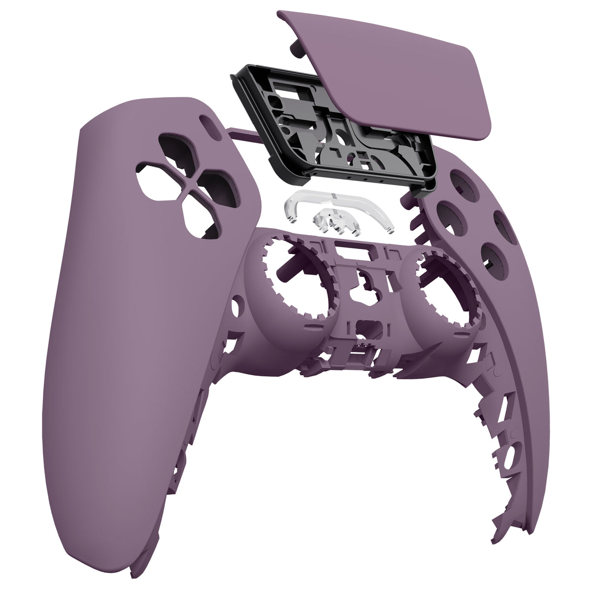 eXtremeRate Replacement Front Housing Shell with Touchpad Compatible with PS5 Controller BDM-010/020/030/040/050 - Dark Grayish Violet