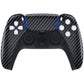 eXtremeRate Replacement Front Housing Shell with Touchpad Compatible with PS5 Controller BDM-010/020/030/040/050/060 - Graphite Carbon Fiber