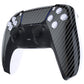eXtremeRate Replacement Front Housing Shell with Touchpad Compatible with PS5 Controller BDM-010/020/030/040/050/060 - Graphite Carbon Fiber