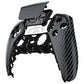 eXtremeRate Replacement Front Housing Shell with Touchpad Compatible with PS5 Controller BDM-010/020/030/040/050/060 - Graphite Carbon Fiber