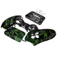 eXtremeRate Replacement Front Housing Shell with Touchpad Compatible with PS5 Controller BDM-010/020/030/040/050/060 - Green Weeds