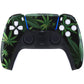 eXtremeRate Replacement Front Housing Shell with Touchpad Compatible with PS5 Controller BDM-010/020/030/040/050/060 - Green Weeds