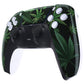 eXtremeRate Replacement Front Housing Shell with Touchpad Compatible with PS5 Controller BDM-010/020/030/040/050/060 - Green Weeds