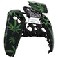 eXtremeRate Replacement Front Housing Shell with Touchpad Compatible with PS5 Controller BDM-010/020/030/040/050/060 - Green Weeds