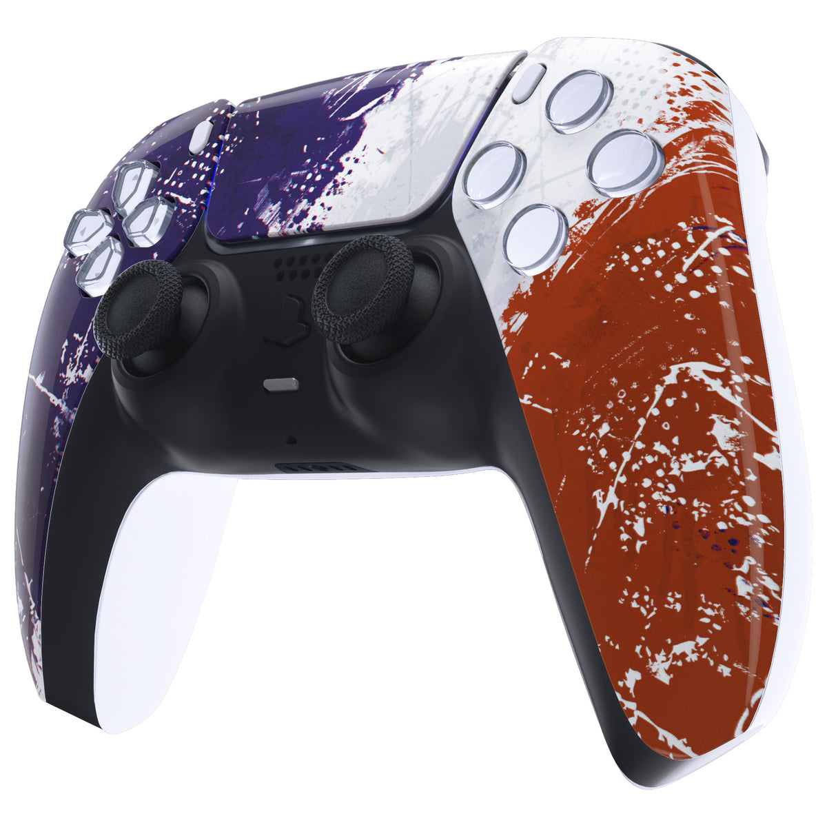 eXtremeRate Replacement Front Housing Shell with Touchpad Compatible with PS5 Controller BDM-010/020/030/040/050 - Impression France Flag