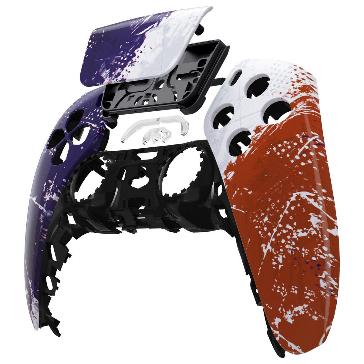 eXtremeRate Replacement Front Housing Shell with Touchpad Compatible with PS5 Controller BDM-010/020/030/040/050 - Impression France Flag